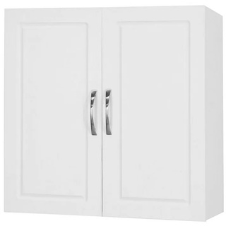 SoBuy Hängeschrank FRG231 Badschrank Küchenschrank Medizinschrank mit 2 Türen weiß