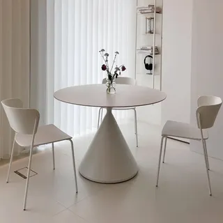360Home Runder Esstisch Ø 110 cm weiß