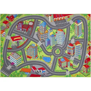 None SPIELSTAßE Kinderteppich 140 x 200 cm