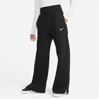 Nike Sportswear Phoenix High-Waist Wide-Leg Fleece Jogginghose Damen 010 black/sail XXL