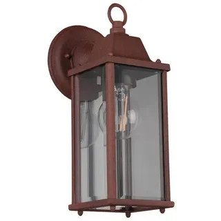 Trio Leuchten Aussenwandleuchte Olona, Rost, Metall, 11.5x29.5x14.5 cm, Lampen & Leuchten, Außenbeleuchtung, Außenleuchten