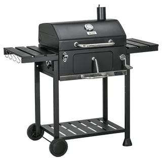 Outsunny Holzkohlegrill schwarz