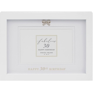 The Leonardo Collection Bilderrahmen Happy 30th Birthday, 10 x 15 cm, Herz-Design