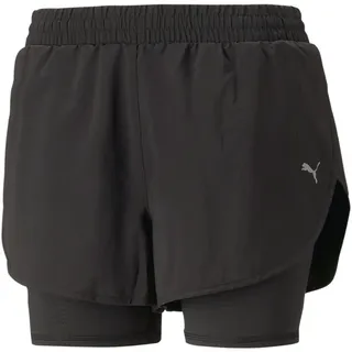 Puma Run Favorite Woven 2in1 3" Shorts Damen 01 black XS