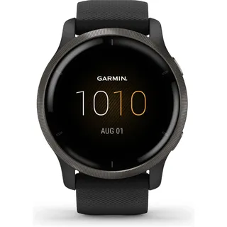 Garmin  Venu 2 45 mm Silikonarmband schwarz/schiefer