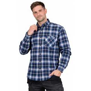 Arbeitshemd Flanellhemd blau