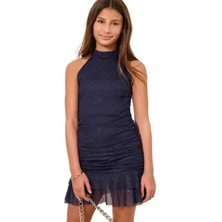 LIPSY Partykleid Lipsy Glitzerndes Bodycon-Neckholder-Kleid (1-tlg) blau 168 (16 J.)
