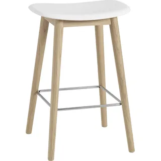 Muuto Fiber Barhocker 65 cm Weiß