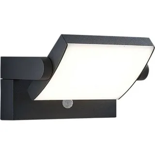 LINDBY Außenwandleuchte Aluminium 20,5 x 10,5 x 10,5 cm 1 x 10,8 W LED schwarz