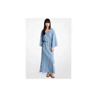 MK Kaftan aus floraler Kordelspitze - Blau - Michael Kors - XS