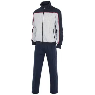 Herbold Sportswear Trainingsanzug Herren Freizeitanzug (2-tlg), mit Frontbiese, auch in Kurzgröße blau|grau|rot 28