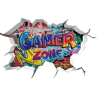 3d-gamer-wandtattoos – Wasserfestes Vinyl – Moderne Dekoration Fürs Jungenzimmer – Personalisierbare Aufkleber