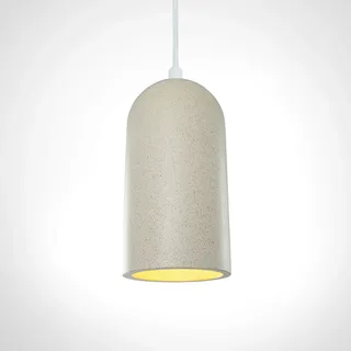 Paco Home 1-flg. E27 60 cm Beton-Sandstein-Weiß