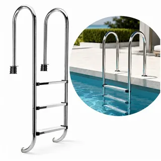 MuCoLa Poolleiter Silber 155,5 cm