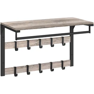 VASAGLE Wandgarderobe LCR101B02 Greige/Schwarz