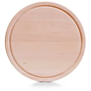Zeller Rundes Schneidebrett Holz 1-tlg. Ø 31 cm Braun