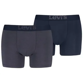 Levi's Boxershorts LEVIS MEN OPT ILL BOXER BRIEF ORG CO blau/braun S 2er Pack