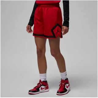 Jordan Trainingsshorts Jordan Sport Women's 4" Diamond Shorts atmungsaktives Mesh, schweißableitende Technologie rot S