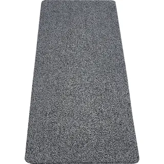 Fußmatte ANDIAMO "Super Cotton" Teppiche Gr. B/L: 80 cm x 120 cm, 10 mm, 1 St., grau (dunkelgrau) Schmutzfangläufer Schmutzfangmatte, meliert, rutschhemmend, waschbar