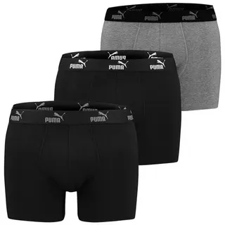 Puma Elements Boxershorts Black / Grey Combo S 3er Pack