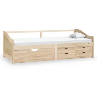 vidaXL Tagesbett 3-Sitzer mit Schubladen Massivholz Kiefer 90x200 cm