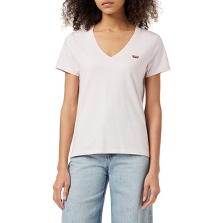 Levi's Damen Perfect V-Neck T-Shirt,Mauve Chalk,XL