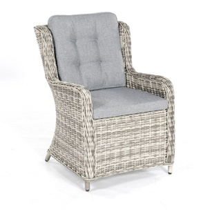 SunnySmart Garten-Sessel Lincoln Aluminium mit Kunststoffgeflecht vintage-taupe Gartenstuhl