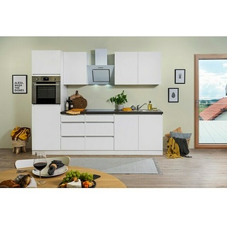 Respekta Premium Küchenzeile Lorena  (Breite: 270 cm, Weiß, Matt, Mit Elektrogeräten)