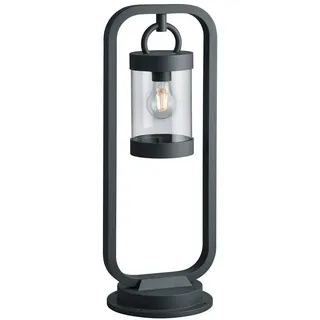 meineWunschleuchte Außen Sockelleuchte Anthrazit moderne Außenlaterne, | Höhe 60cm, mit E27 LED, Außenlampe Landhausstil Gartenlaterne Wegbeleuchtung von Terrassen und Gartenwegen IP44