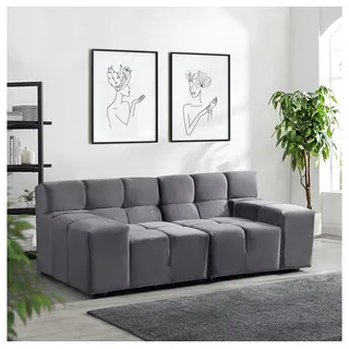 Home Deluxe Modulares Sofa ORLENA 204 x 98 cm Anthrazit