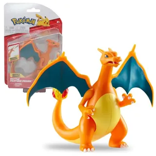 Auswahl Battle Feature Figuren | Pokemon | bewegliche Deluxe Action Figur, Spielfigur:Glurak