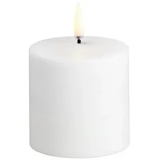 UYUNI LIGHTING LED Stumpenkerze 6,8 cm Weiß