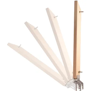 Flammlachsbrett aus Buchenholz - Extra breites Flammlachsbrett für Feuerschale & Kugelgrill - Sichere Räucherbrett Flammlachs Halterung - Edles Flammlachs Brett mit robuster Edelstahl Halterung
