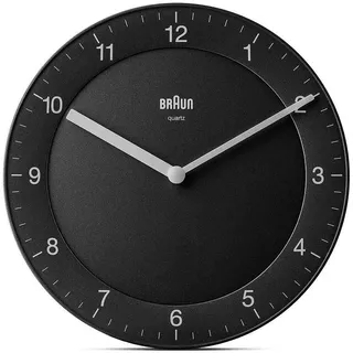 Braun Klassik Wanduhr 20,0 cm BC06B braun/schwarz/weiß