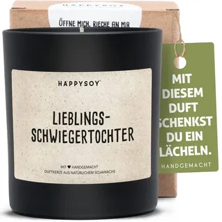 Lieblingsschwiegertochter Duftkerze im Glas mit Spruch aus Soja - natürlich handgemacht vegan- nachhaltig besonderes Geschenk Geschenkidee für Schwiegertochter Geburtstag Danke sagen