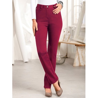 Sieh an! Bequeme Jeans Stretch-Hose rot 42