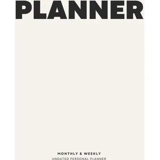 nosh® Planner UNDATIERT: A5 Terminplaner leicht OHNE DATUM Tagesplaner für Struktur und Erfolg Wochenplaner zur Selbstoptimierung Bullet Journal Goal ... perfekt für zwei Semester 145 Seiten