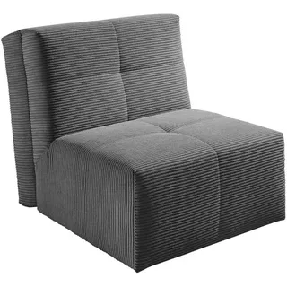 Nehl Schlafsessel Solino Cord Grau Anthrazit