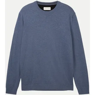 Tom Tailor 1038426 Basic Knit Pullover Vintage Indigo Blue Melange L