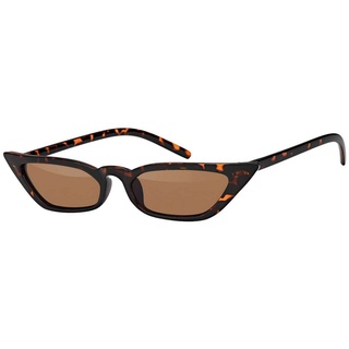 BEZLIT Eyewear Retrosonnenbrille Cat Eye Designer Damen Sonnenbrille (1-St) mit schwarz und braunen Linsen braun