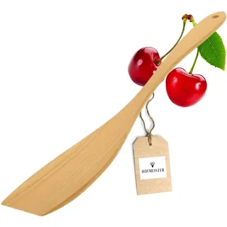 HOFMEISTER® Pfannenwender Kirschholz geschwungen 29,5 cm -, hitzebeständig & plastikfrei, keine Kratzer in Pfannen, kein Plastik im Essen, 100% Naturprodukt, aus Holz