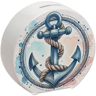 Anker mit Seil Spardose Schiff Nautik Marine Segeln Maritime Spardose Anker Seil für Freunde des Meeres