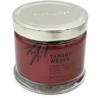 PartyLite 3-Docht-Duftwachsglas Kerze, Safari Holz, Tamboti Woods G73C1020