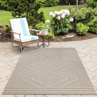 Ayyildiz Patara 4954 Outdoor-Teppich 140 x 200 cm Beige