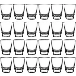 Yitobici Schnapsgläser,35ml Tequila Shotgläser Set, Robuste Shotgläser aus Glas, Shot Gläser für Tequila, Wodka, Ouzo, Likör (35ml-24 Pack)