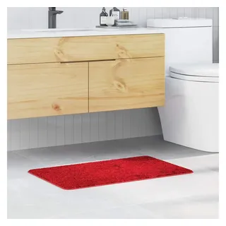 vidaXL Badematte Rot 50 x 80 cm