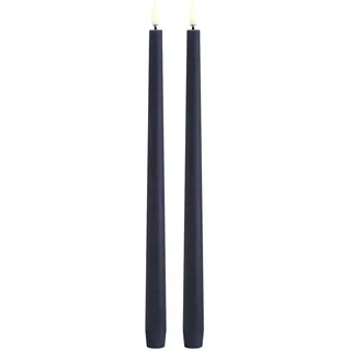 Uyuni LED Tafelkerze 32cm slim dark blue 2 Stück