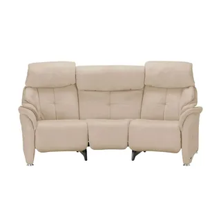HIMOLLA Trapezsofa Leder 3-Sitzer Beige