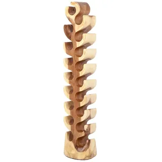 Weinregal Flaschenhalter BOTOL-XL ca.H150cm Suar Holz Massivholz Flaschenregal