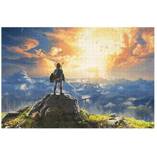 Puzzle für Erwachsene und Kinder ab 14 Jahren, 1000 StüCk,,The Legend of Zelda,,Lernspielzeug FüR Kinder Holz 75x50